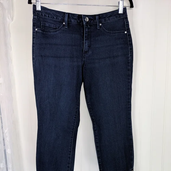 JESSICA SIMPSON Skinny Crop Ankle Zip Jeans Sz 30 - Picture 2 of 11